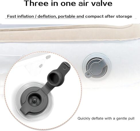 سرير طائرة قابل للنفخ للاطفال والرضع والرضع - سرير سفر للاطفال الصغار مع مضخة يدوية من اي سي اتش زد اي دي in Kuwait