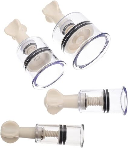 Ciieeo 4pcs Nipple Suction Cups Nipple Corrector Sucker for Inverted Nipple Puller or Extender Nipple Enhancer Suckers for Girls Pregnant Woman Breastfeeding Different Sizes in Saudi Arabia