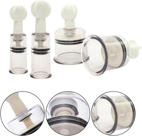 Ciieeo 4pcs Nipple Suction Cups Nipple Corrector Sucker for Inverted Nipple Puller or Extender Nipple Enhancer Suckers for Girls Pregnant Woman Breastfeeding Different Sizes in Saudi Arabia