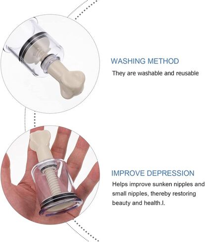 Ciieeo 4pcs Nipple Suction Cups Nipple Corrector Sucker for Inverted Nipple Puller or Extender Nipple Enhancer Suckers for Girls Pregnant Woman Breastfeeding Different Sizes in Saudi Arabia