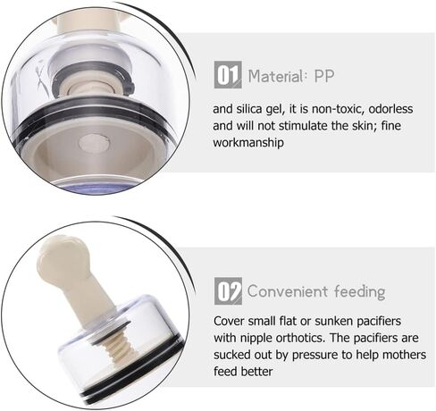 Ciieeo 4pcs Nipple Suction Cups Nipple Corrector Sucker for Inverted Nipple Puller or Extender Nipple Enhancer Suckers for Girls Pregnant Woman Breastfeeding Different Sizes in Saudi Arabia
