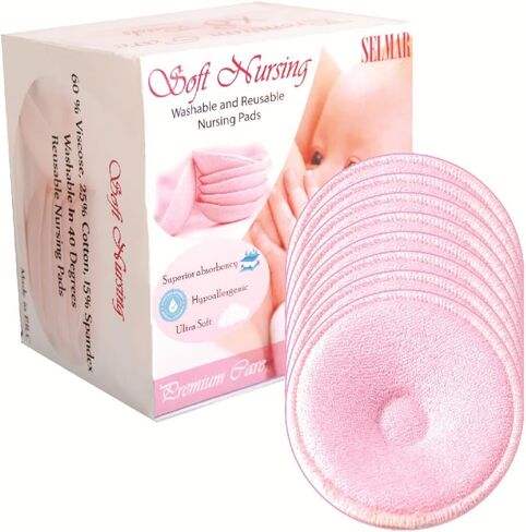 وسائد رضاعة عضوية قابلة للغسل، وسائد للأمهات المرضعات، قابلة لإعادة الاستخدام، وسادة الأم للرضاعة الطبيعية عالية الامتصاص، حماية ضد التسرب، مستلزمات الرضاعة in Kuwait