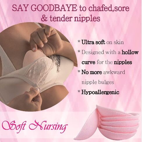 وسائد رضاعة عضوية قابلة للغسل، وسائد للأمهات المرضعات، قابلة لإعادة الاستخدام، وسادة الأم للرضاعة الطبيعية عالية الامتصاص، حماية ضد التسرب، مستلزمات الرضاعة in Kuwait