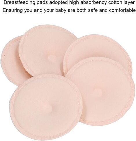 10pcs Breast Pads Washable Reusable Breathable Soft Cotton Prevent Leaks Breastfeeding Nursing Pad for Maternity Breast Feeding Perfect Shower Gift in Kuwait