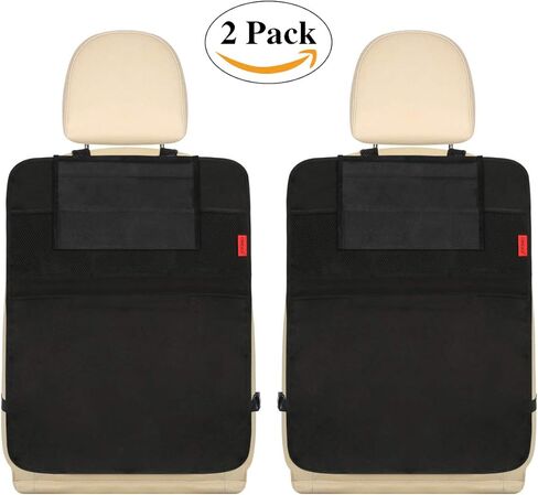 Kaiphy Car Backseat Organizer - Car Seat Protector - 2 Pack - Premium Quality Car Kick Mats Car Seat Organizer with 10" Tablet Holder - Extra Large Pocket-ECO Friendly Waterproof material- Sturdy Top in Saudi Arabia