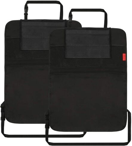 Kaiphy Car Backseat Organizer - Car Seat Protector - 2 Pack - Premium Quality Car Kick Mats Car Seat Organizer with 10" Tablet Holder - Extra Large Pocket-ECO Friendly Waterproof material- Sturdy Top in Saudi Arabia
