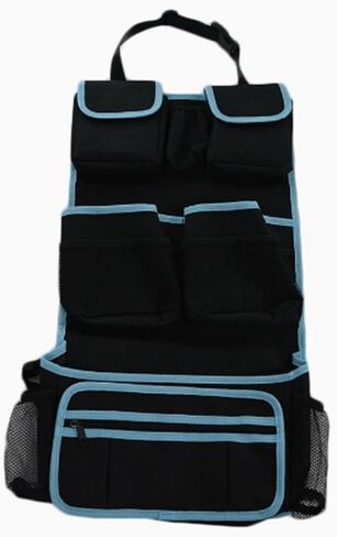 Back Seat Car Organizer - Kids Storage Compartment - Holds Tablets - Ipads - Cups - Bottles -Toys - Stuffed Animals - Snacks - Detachable - Adjustable - Removable Documents Wallet in Kuwait