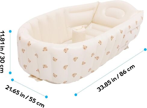 OUNONA Inflatable Baby Bathtub Toddler Bathtub Kid Infant Newborn Inflatable Foldable Shower Pool for Travel in Saudi Arabia