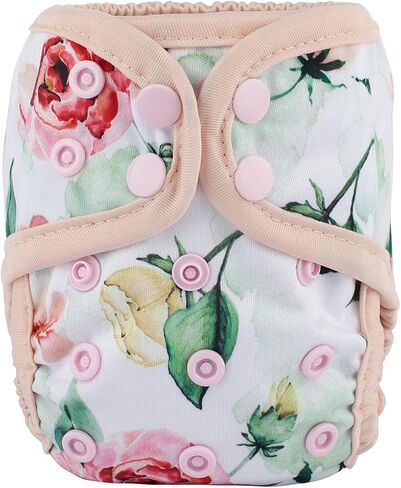 3 Newborn Baby Diaper Nappy Covers 8lbs-10lbs For Girls (Floral Bloom Rabbit Pack) in Saudi Arabia