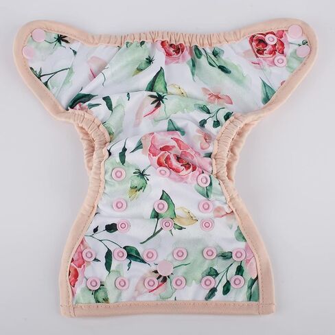 3 Newborn Baby Diaper Nappy Covers 8lbs-10lbs For Girls (Floral Bloom Rabbit Pack) in Saudi Arabia