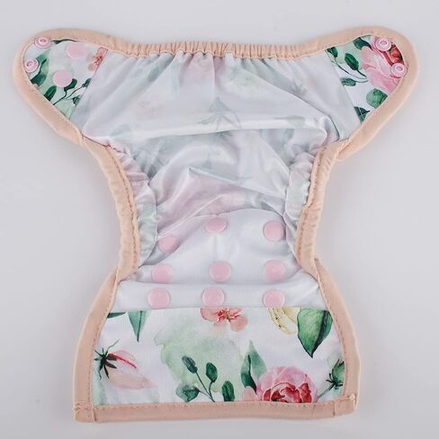 3 Newborn Baby Diaper Nappy Covers 8lbs-10lbs For Girls (Floral Bloom Rabbit Pack) in Saudi Arabia