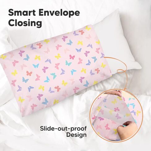 كيس وسادة للأطفال الصغار من KeaBabies مكون من قطعتين وغطاء وسادة للأطفال مقاس 13 × 18 - وسائد أطفال من القطن العضوي الناعم للنوم - كيس وسادة للأطفال الصغار عضوي للصبي والأطفال - وسادة صغيرة مقاس 13 × 18 للأطفال in Kuwait