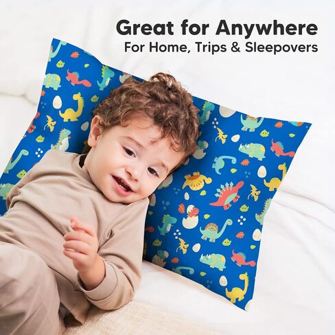 KeaBabies Toddler Pillow with Pillowcase and Toddler Pillowcase for 13X18 Pillow - 13X18 Soft Organic Cotton Toddler Pillows for Sleeping - Organic Toddler Pillow Case for Boy, Kids in Saudi Arabia
