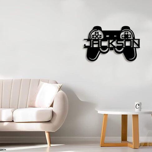 Custom Game Sign with Name Personalized Name Gamepad LED Neon Lights Video Game Controller Light Sign for Game Room Decor ,Boy Room Teen Room Kids Room Playroom Bedroom Decoration (game sign-4) in Kuwait