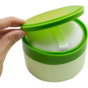 1Pcs Baby After-Bath Puff Box Body Talcum Powder Box Case Container Dispenser with Sifter and Powder Puff for Travel and Home Use(Green) in Saudi Arabia