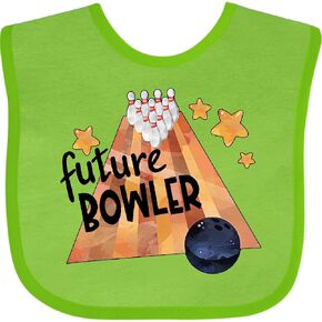 inktastic Future Bowler Bowling Ball and Pins Baby Bib in Saudi Arabia
