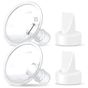Maymom Compatible 17mm Breastshield Flange for Lansinoh Breastpump & Valve. Not Original Lansinoh Pump Parts. Replace Lansinoh Flange ComfortFit. Work with Lansinoh SignaturePro SmartPump Manual Pumps in Saudi Arabia