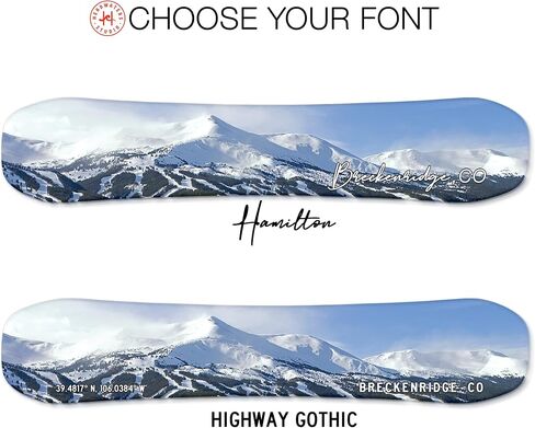 لوحات حائط مزخرفة من Headwaters Studio - ديكور جداري معلق على الجليد لشقق التزلج - لافتات جبلية للتزلج هدية مطبوعة بالخشب لشاليه الشتاء - 3 خيارات للحجم - بريكنريدج in Kuwait