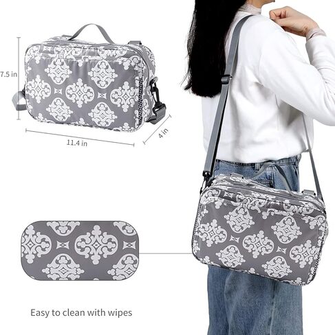 GOGOSO Baby Non-Slip Stroller Organizer Bag for Diapers with Insulated Pocket, Stroller Hooks and Adjustable Strap,Universal Fit Most Strollers in Kuwait