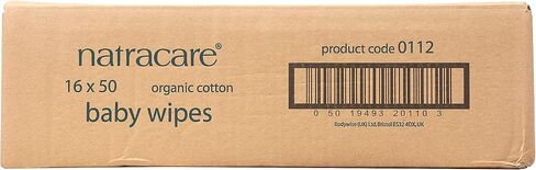 Natracare Organic Cotton Baby Wipes With Essential Oils of Chamomile, Apricot and Sweet Almond Oil (1 Pack, 50 Wipes Total) in Saudi Arabia