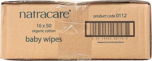 Natracare Organic Cotton Baby Wipes With Essential Oils of Chamomile, Apricot and Sweet Almond Oil (1 Pack, 50 Wipes Total) in Saudi Arabia