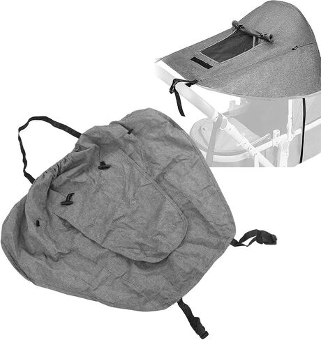 Stroller Sunshade Cover, Universal Stroller Sun Shade, Awning Summer Anti UV Protection, Parasol Baby Carriage,Visor Cover Sun Shield (Black) in Saudi Arabia