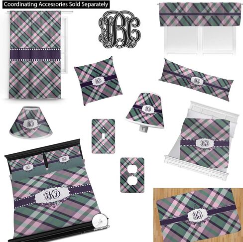 RNK Shops Plaid with Pop Duvet Cover - Twin (Personalized) in Saudi Arabia