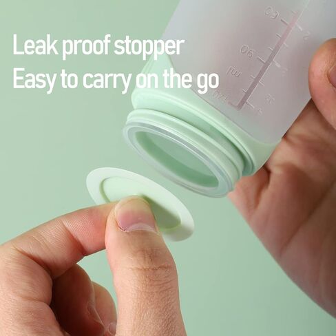 Baby Spoons, Silicone Baby Food Dispensing Spoon, Squeeze Feeding Spoon with Cartoon Dust Cover, 4 oz. (Blue) in Kuwait