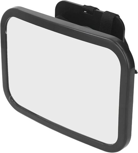 Car Interior Rearview Baby Mirror, Shatterproof Free Rotation Wide View Automotive Baby Safety Mirror with Adjust Straps in Saudi Arabia