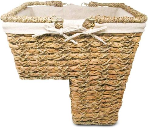 Trademark Innovations Storage Stair Basket Organizer Set With Handles and Fabric Liner (Brown) in Saudi Arabia