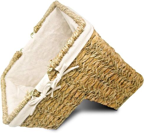 Trademark Innovations Storage Stair Basket Organizer Set With Handles and Fabric Liner (Brown) in Saudi Arabia