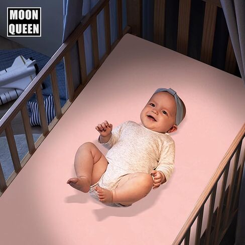 MOONQUEEN 2-Pack Baby Fitted Crib Sheets - Soft Breathable Microfiber Toddler Nursery Sheet Set for Boys and Girls, Fits Standard Size Crib Mattress 28 x 52 x 8in, Grey in Saudi Arabia