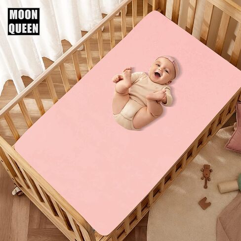 MOONQUEEN 2-Pack Baby Fitted Crib Sheets - Soft Breathable Microfiber Toddler Nursery Sheet Set for Boys and Girls, Fits Standard Size Crib Mattress 28 x 52 x 8in, Grey in Saudi Arabia