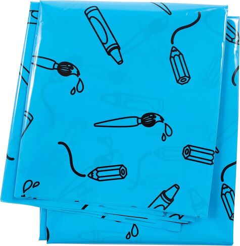 READY 2 LEARN Messy Mat - حصيرة سبلات للأطفال - تحمي الطاولات والأرضيات - مقاومة للماء - قابلة لإعادة الاستخدام وخفيفة الوزن - 60 بوصة طول × 60 بوصة عرض in Saudi Arabia