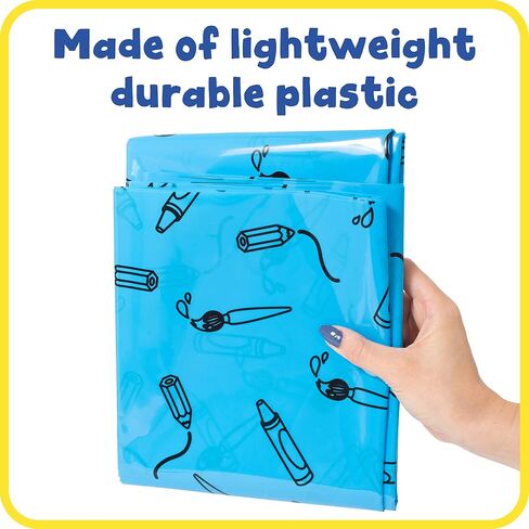 READY 2 LEARN Messy Mat - حصيرة سبلات للأطفال - تحمي الطاولات والأرضيات - مقاومة للماء - قابلة لإعادة الاستخدام وخفيفة الوزن - 60 بوصة طول × 60 بوصة عرض in Saudi Arabia