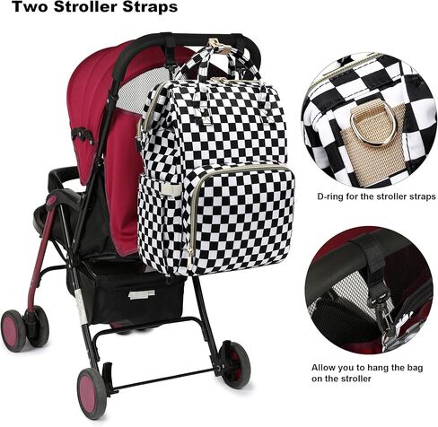 مجموعة حقيبة ظهر للحفاضات من يوسودان للأطفال البنات والأولاد، وحقائب الحفاضات مع أشرطة لعربة الأطفال in Kuwait