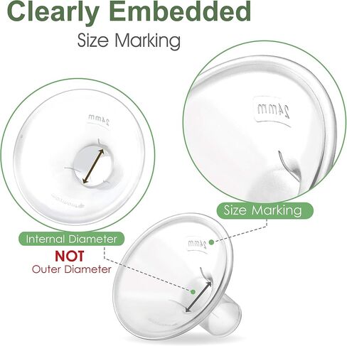 Maymom Compatible 17mm Breastshield Flange for Lansinoh Breastpump & Valve. Not Original Lansinoh Pump Parts. Replace Lansinoh Flange ComfortFit. Work with Lansinoh SignaturePro SmartPump Manual Pumps in Saudi Arabia