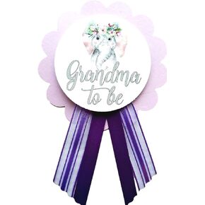 Grandma to Be Baby Shower Pin for nona to wear, Elephant Purple, It's a Girl Baby Sprinkle in Kuwait