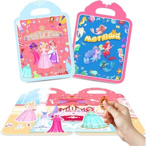 Dream Jobs 3D Puffy Sticker Book for Kids 2-4, Jobs Puffy Sticker Activity Book Window Gel Clings Decals for Toddlers, Perschool Learning Reusable Puffy Stickers for Kids Christmas Birthday Gifts