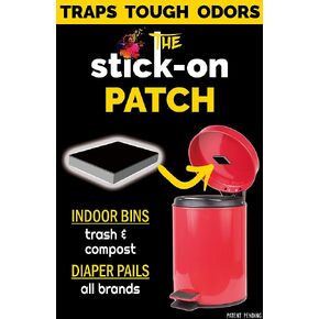 Trash Can, Diaper Pail, Garbage Bin Deodorizer | Works with iTouchless, Dekor, Munchkin, Diaper Genie, Ubbi | 100% Natural Activated Carbon Patch | 1 Pack | Chemical & Fragrance Free Odor Eliminator in Kuwait