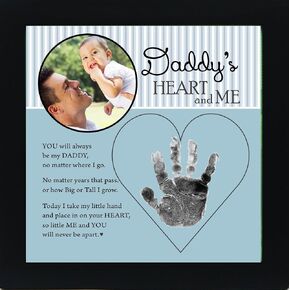 Baby Child Keepsake Handprint Frame with Poetry - Mommy, Daddy, Grandma or Grandpa (Daddy) in Kuwait