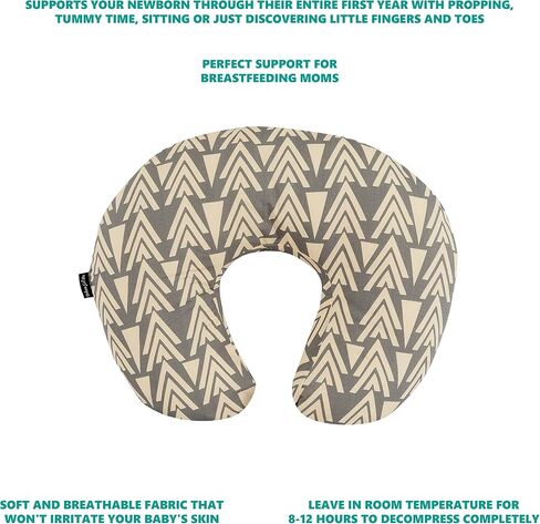 Beeboo Nursing Pillow and Positioner, Breastfeeding and Bottlefeeding Pillow, Removable and Washable Pillow Cover, Soft and Breathable Fabric, Fawn Brown in Saudi Arabia