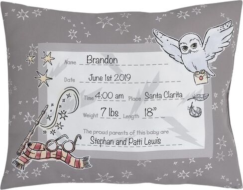 Warner Brothers Harry Potter Magical Moments Grey and White Keepsake Pillow in Saudi Arabia