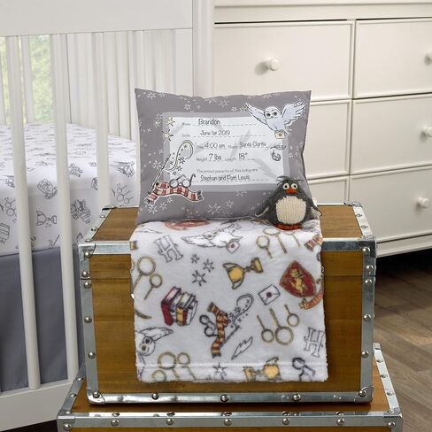 Warner Brothers Harry Potter Magical Moments Grey and White Keepsake Pillow in Saudi Arabia