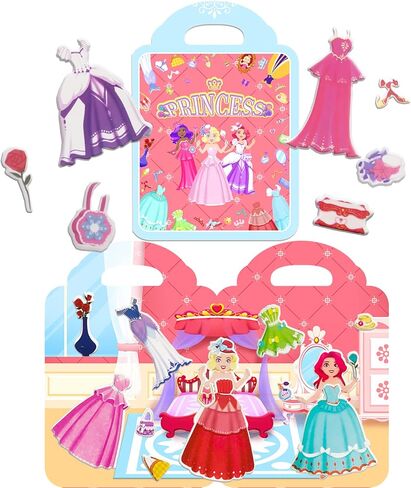 مجموعتان من كتب الأنشطة المنتفخة القابلة لإعادة الاستخدام للأطفال الصغار، ملصقات كتاب الأميرة، ملصقات حورية البحر للفتيات، ألعاب تعليمية للتعليم ما قبل المدرسة للأولاد والبنات هدايا عيد الميلاد in Kuwait