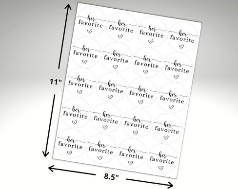 His Her Our Favorite Stickers Wedding Treat Bag Favor for Guests Labels 2-inch 120-count 6 Sheets Bride and Groom Favorite Candy Stickers in Saudi Arabia