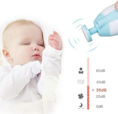 ماكينة تشذيب اظافر كهربائية للاطفال - تشذيب امن للعناية باظافر القدم والاصابع مع ضوء ليد للرضع والاطفال الصغار والبالغين - مع 6 وسادات قابلة للتبديل وسرعة قابلة للتعديل in Kuwait