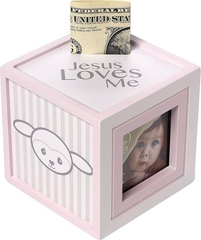 Precious Moments Precious Lamb Jesus Loves Me Cross Photo Frame Boy 163455 in Kuwait