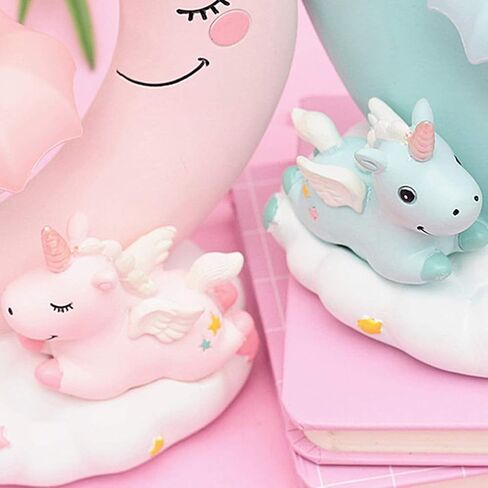 Hilitand Cartoon Moon LED Night Light Baby Nursery Lamp Ornaments Bedside Table Lamp Kids for Home Decoration () in Saudi Arabia