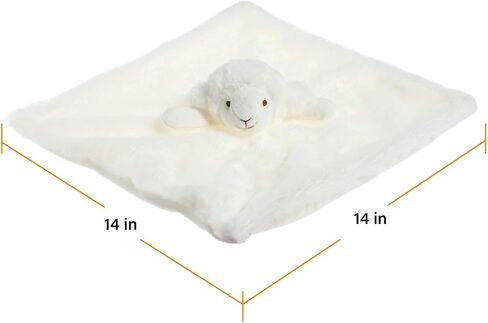 Apricot Lamb Luxury Snuggle Plush White Lamb Sheep Infant Stuffed Animals Security Blanket Nursery Character Blanket(White Lamb, 14 Inches) in Saudi Arabia